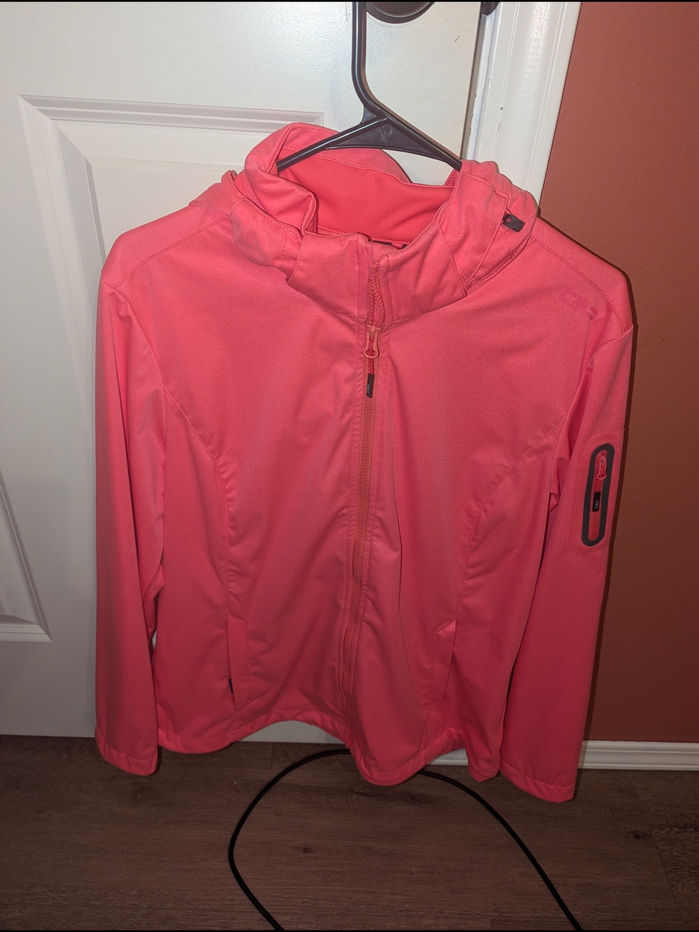 CMP Pink Hooded Softshell Jacket